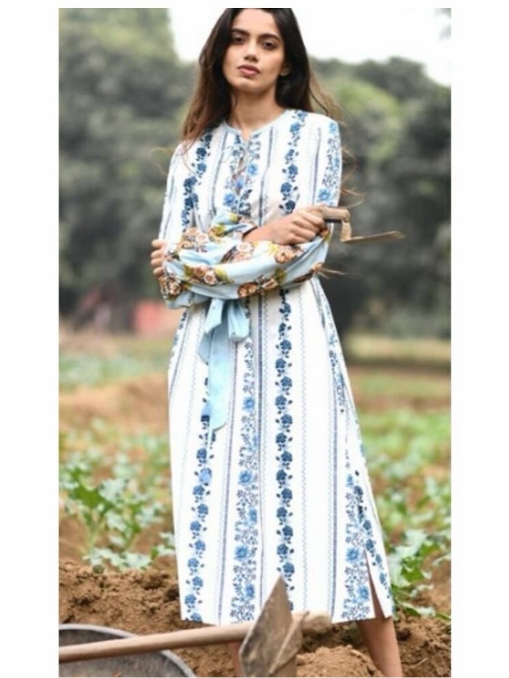 D’ASCOLI  floral print cotton dress